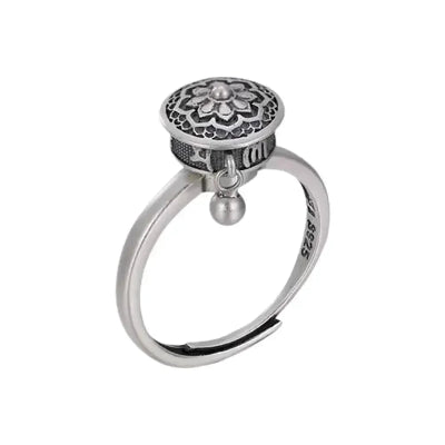 bague-anti-stress-tibétaine-argent-925