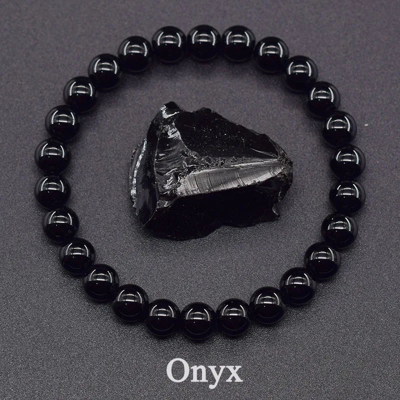 Bracelet en Perles - NaturalStoneBracelet™ - Onyx