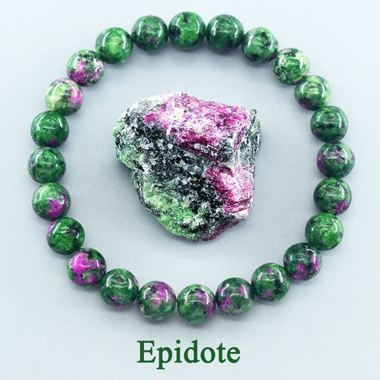 Bracelet en Perles - NaturalStoneBracelet™ - Epidote