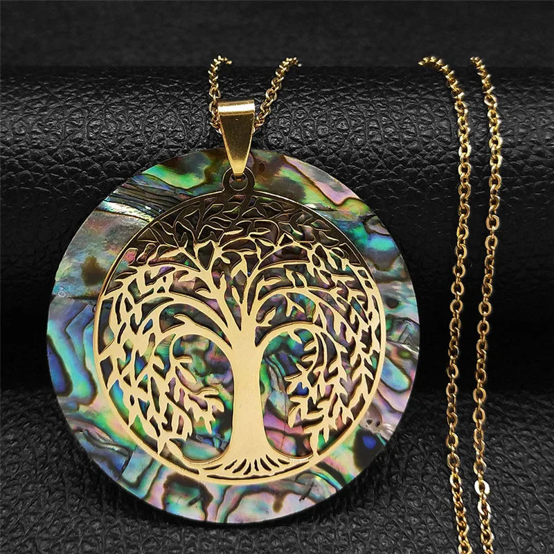 collier-arbre-de-vie-arc-en-ciel-namasté-doré