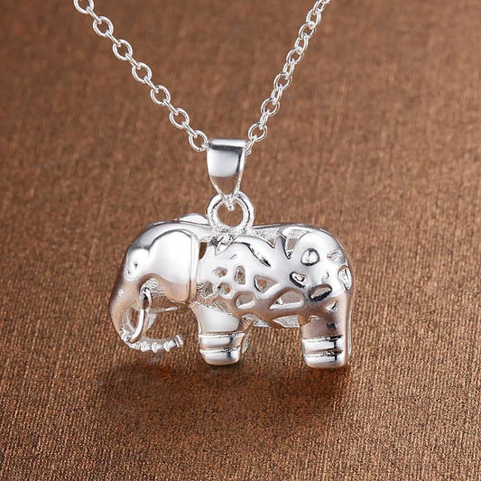 collier-en-argent-éléphant