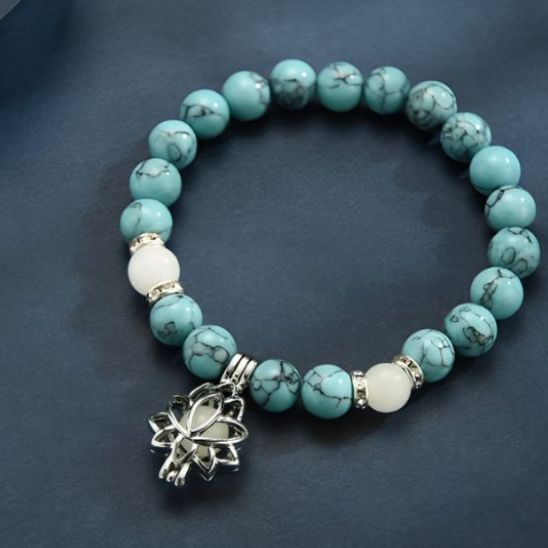 bracelet-en-pierresnaturelles-lotus-turquoise