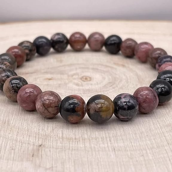 Bracelet en Perles - NaturalStoneBracelet™ - Rhodonite