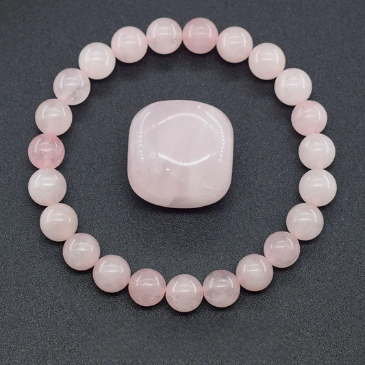 Bracelet en Perles - NaturalStoneBracelet™ - Cristal rose