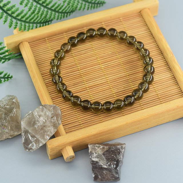 Bracelet en Perles - NaturalStoneBracelet™ - Cristal de thé