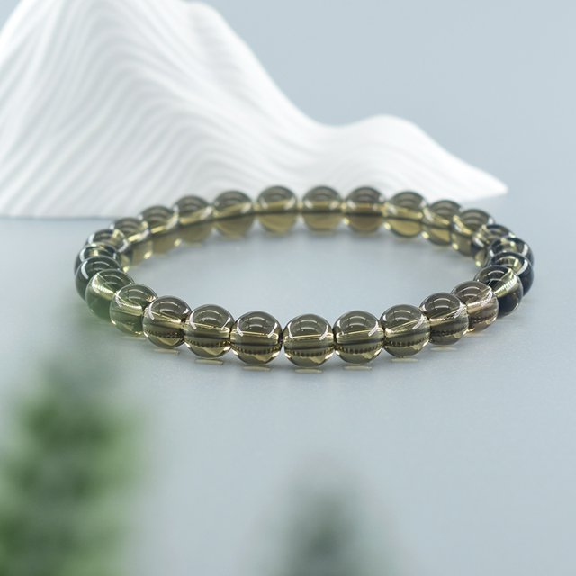 Bracelet en Perles - NaturalStoneBracelet™ - Cristal de thé