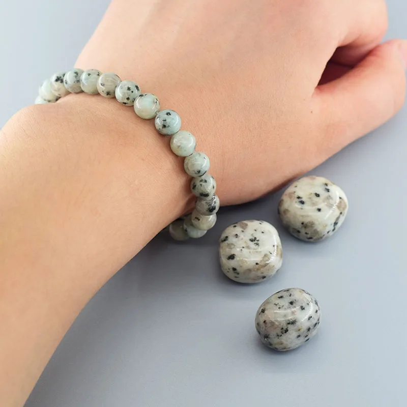 Bracelet en Perles - NaturalStoneBracelet™ - Orchidée de Tianshan