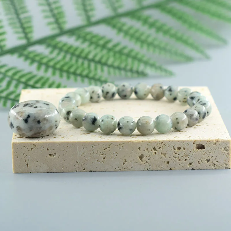 Bracelet en Perles - NaturalStoneBracelet™ - Orchidée de Tianshan