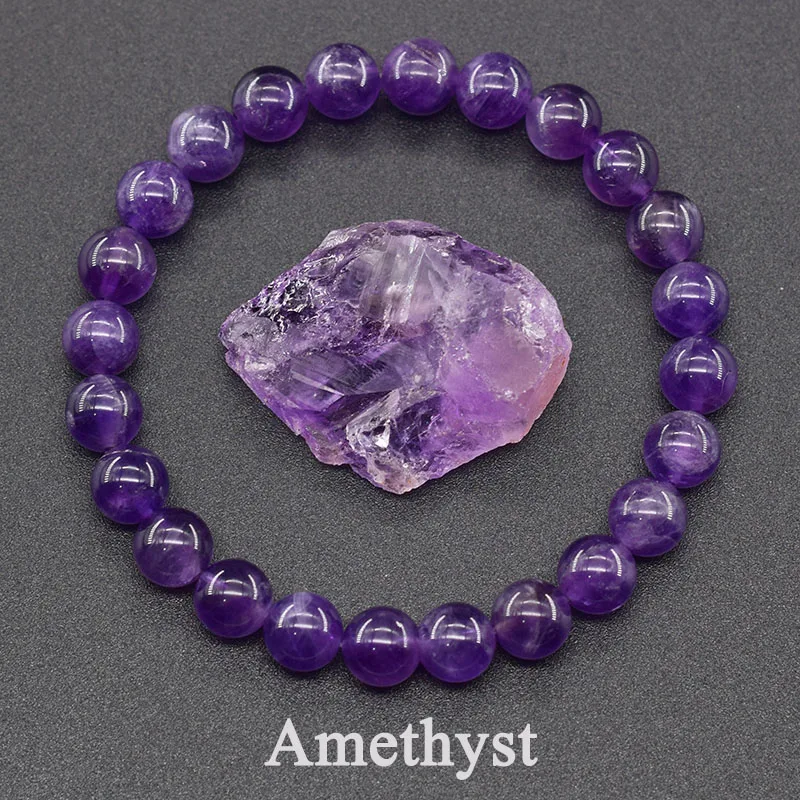 Bracelet en Perles - NaturalStoneBracelet™ - Amethyst